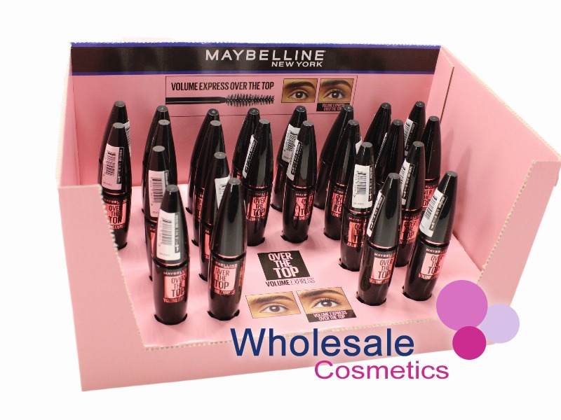 1 x Maybelline Volume Express Over The Top Mascara 24pc Display Set - 01 BLACK (x24)